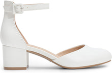 DREAM PAIRS Womens Low Block Heel Ankle Strap Chunky Heel Pumps - Ideal for Festive Occasions, Weddings, Office and Party | Knöchelriemen und klobigem Absatz – ideal für festliche Anlässe, Hochzeiten, Büro und Party View 3