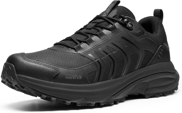 NORTIV 8 Armadillo FieldLite Men's Hiking Shoes | Non-slip waterproof lightweight 4-in-1 rebound technology for comfort outdoor trekking camping climbing daily trainers