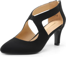DREAM PAIRS Women's Closed Kitten Heels Pumps | Pointed toe elegant party dress bridal shoes for women View 1