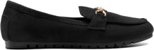 DREAM PAIRS Women's Loafer Comfortable Flat Shoes | Comfortable sole, arch support, non-slip textured sole, easy to put on, ideal for driving, chic metal details View 3