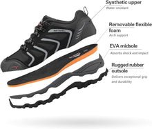 NORTIV 8 Men's Waterproof Hiking Shoes | Low Top Rubber Toe Cap Slip-Resistant Outsole Cushioned Comfort Provide Support for Hiking Trekking Outdoor Adventures View 4
