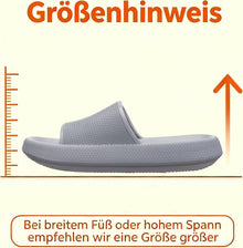 WHITIN Damen Sandalen Hausschuhe Badelatschen Badeschuhe Hellgrau 39.5 | 4CM Rutschfeste EVA Dicke Sohle für Sommer Schwimmbad Badezimmer und Urlaub, Rutschfest Schnelltrocknend & Pflegeleicht View 2