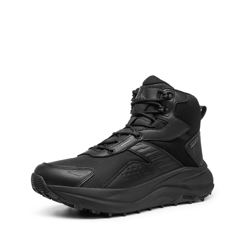 NORTIV 8 Mens Wide Toe Box Hiking Shoes | Low waste design, waterproof, durable workmanship, comfortable and non-slip men's boots for outdoor trekking, camping