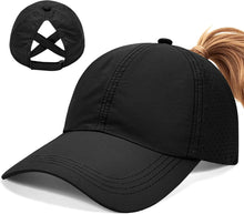 heekpek Baseball Cap Women's Ponytail Mesh Peaked Cap Outdoor Sun Protection Head Women's Quick-Drying Women's Tennis Caps Lightweight Breathable Hat View 1