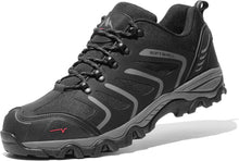 NORTIV 8 Men's Waterproof Hiking Shoes | Low Top Rubber Toe Cap Slip-Resistant Outsole Cushioned Comfort Provide Support for Hiking Trekking Outdoor Adventures View 1