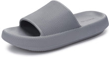 WHITIN Women's Slippers, Soft Bath Sandals with Thick Sole | Lightweight bathing slippers, non-slip quick-drying bathing shoes, summer cloud shoes View 4