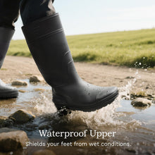 Bruno Marc Wellies Men's Half Height Work Shoes Waterproof Rain Boots for Gardening Dog Walks Car Washing View 2