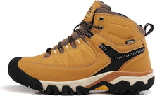 AX BOXING Winter Shoes Men's Lined Winter Boots Warm Hiking Shoes Outdoor Winter Boots Non-Slip Hiking Boots Snow Boots Trekking Shoes 41-46 EU (Bright Yellow, 45 EU) View 1