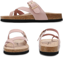 Women's Toe Separator Cork Foot Bed Sandals Adjustable Comfortable Slippers Elegant Summer Slippers EU 36-41 View 4