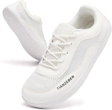 Minimalist Breite Barfußschuhe Zehenbox Zero-Drop Sohle Atmungsaktiv Barfuss Schuhe für Herren Weiß 44 View 1