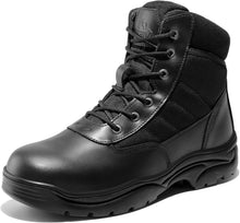 NORTIV 8 Men's Military Tactical Work Boots | Durable water resistant non-slip arch leather motorcycle combat boots combat boots combat boots hiking shoes View 1