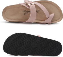 Women's Toe Separator Cork Foot Bed Sandals Adjustable Comfortable Slippers Elegant Summer Slippers EU 36-41 View 3