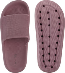 WHITIN Women's Slippers, Soft Bath Sandals with Thick Sole | Lightweight bathing slippers, non-slip quick-drying bathing shoes, summer cloud shoes View 3