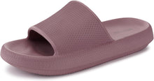 WHITIN Women's Slippers, Soft Bath Sandals with Thick Sole | Lightweight bathing slippers, non-slip quick-drying bathing shoes, summer cloud shoes View 1