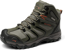 NORTIV 8 Men's Outdoor Shoes, Hiking Boots, Trekking & Hiking Shoes, Waterproof, Mid Climbing Shoes, Mountaineering, Climbing, Hiking | Non-slip durable ankle high waterproof removable shock absorbing padded insoles lightweight outdoor shoes View 1