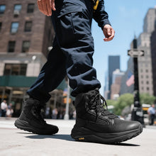 NORTIV 8 Mens Military Tactical Wide Toe Box | Non-slip military boots barefoot hiking shoes with low side zip motorcycle combat boots work shoes View 3
