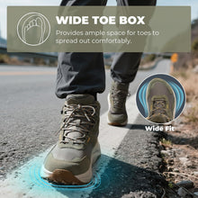 NORTIV 8 Mens Wide Toe Box Hiking Shoes | Low waste design, waterproof, durable workmanship, comfortable and non-slip men's boots for outdoor trekking, camping View 4