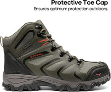 NORTIV 8 Men's Outdoor Shoes, Hiking Boots, Trekking & Hiking Shoes, Waterproof, Mid Climbing Shoes, Mountaineering, Climbing, Hiking | Non-slip durable ankle high waterproof removable shock absorbing padded insoles lightweight outdoor shoes View 3