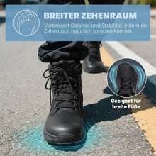 NORTIV 8 Mens Military Tactical Wide Toe Box | Non-slip military boots barefoot hiking shoes with low side zip motorcycle combat boots work shoes View 4