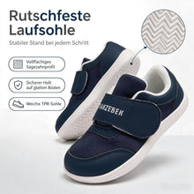 Unisex Kinder Outdoor Walking Turnschuhe Barfussschuhe Breiter Zehenraum Leichte Rutschsicher Sneaker Komfortabel Minimalistische für Jungen Mädchen Kleinkind Blau 23 View 3